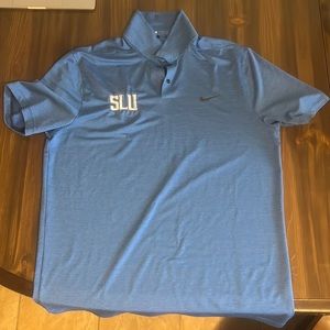 SLU tiger woods nike large blue golf shirt